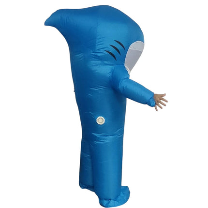 Full Body Inflatable Shark Costume with Air Pump for Adults