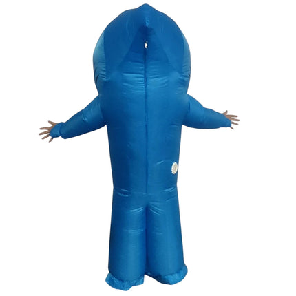 Full Body Inflatable Shark Costume with Air Pump for Adults