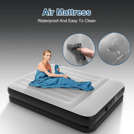 best queen air bed with built-in pump