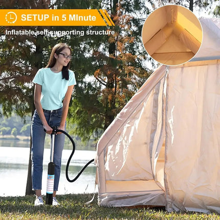 inflatable camping tent quick setup