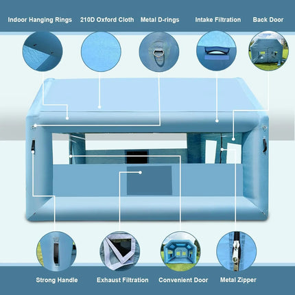 inflatable spray paint booth