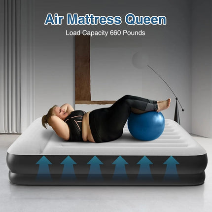 queen air mattress with built-in pump