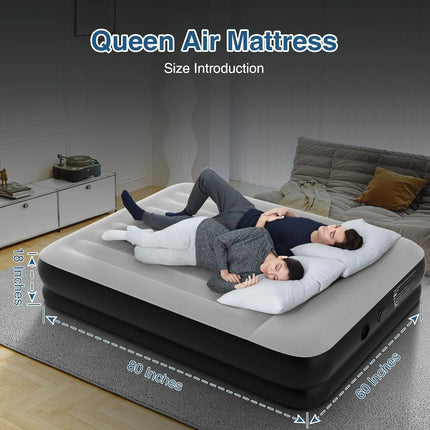 queen size air mattress with built-in pump