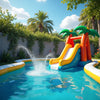 Inflatable Pool With Slide - Backyard Splash Zones Choosing an Inflatable Pool with Slide