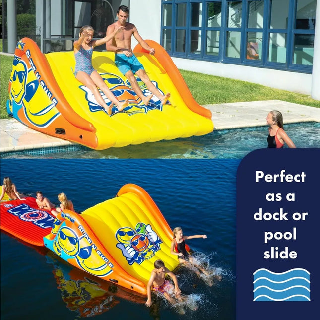 2-lane inflatable water slide