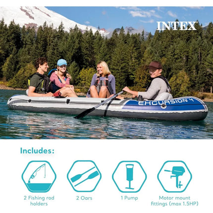 4 person inflatable fishing raft