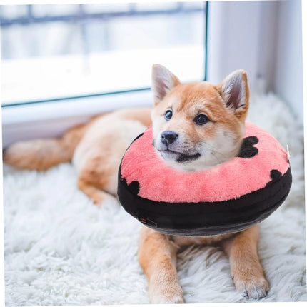 Donut-Style Inflatable Dog Neck Pillow Recovery Collar