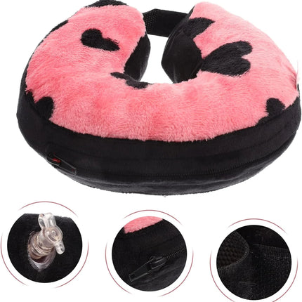 Donut-Style Inflatable Dog Neck Pillow Recovery Collar