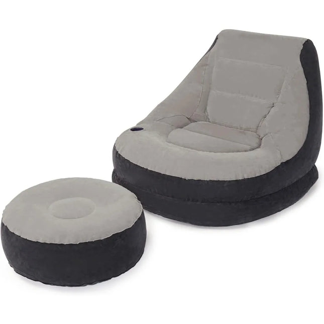 Inflatable-lounge-chair-with-foot-rest