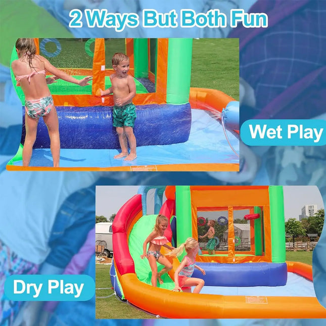 Inflatable Water Park with basketball