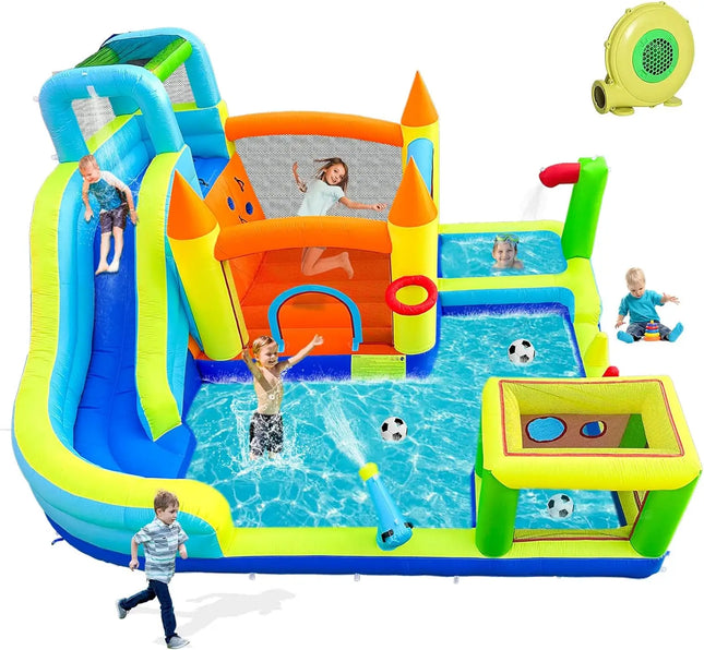 Kids inflatable water park