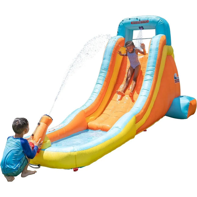 Large inflatable water slide