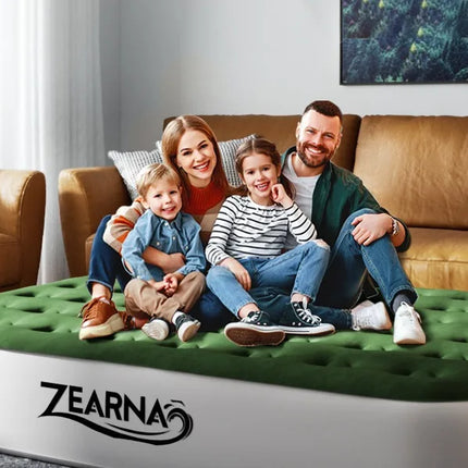 Zearna Twin Air Mattress with Built-in Pump, 13" Quick Self-Inflating