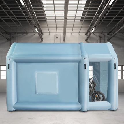 Portable Blow Up Paint Booth for Motorcycle with Blower