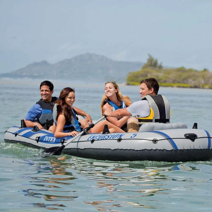 Premium Inflatable Excursion Boat Set with Paddles and High-Performance Pump