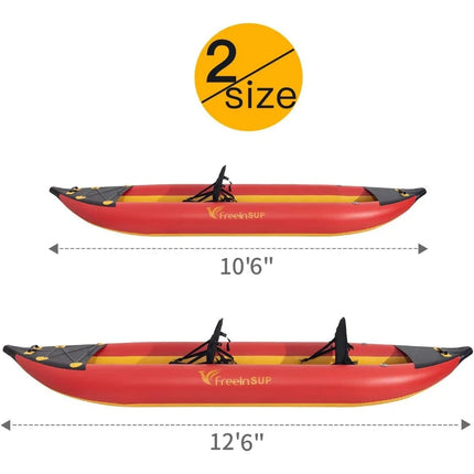 Lightweight Inflatable Kayak for 2 People with Paddle