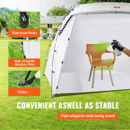 Portable Blow Up Spray Booth Tent for DIY Furniture