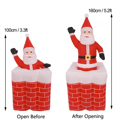 Santa chimney inflatable for Christmas 