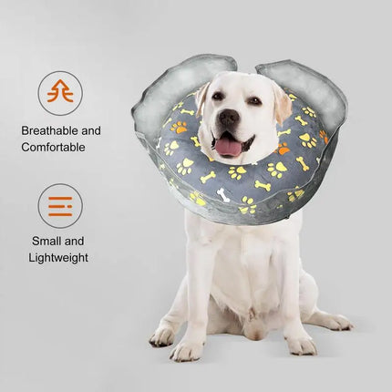 Dog Blow Up Cone Recovery Collar for Dogs & Cats