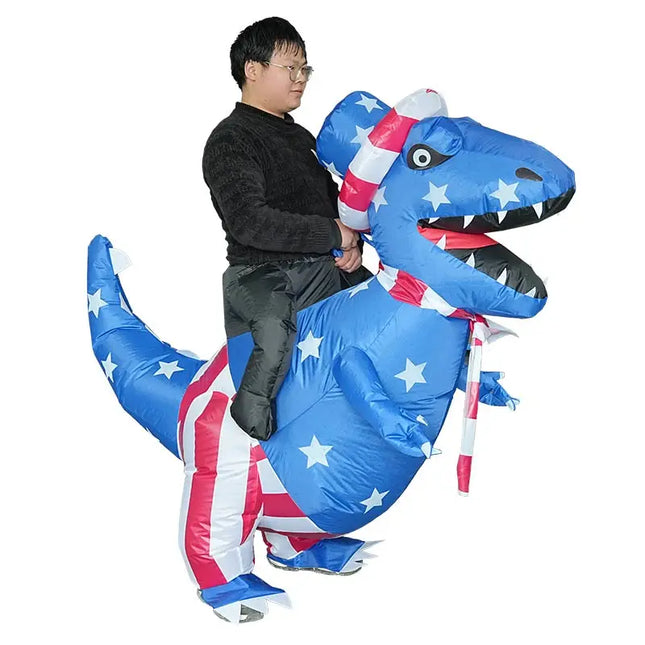 USA dinosaur inflatable costume