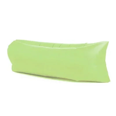 air filled beach comfy lounger green