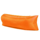 air filled beach lounger orange