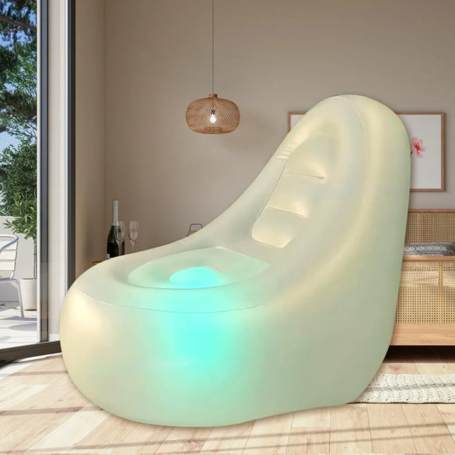 best inflatable chair with LED lights