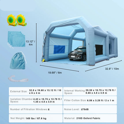 inflatable spray paint booths