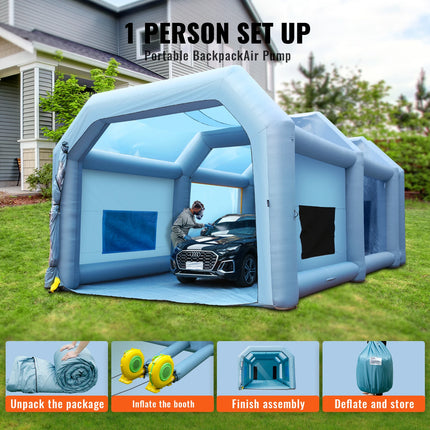 portable inflatable paint booth