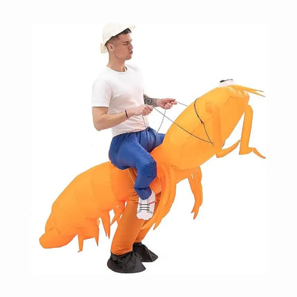 blow-up shrimp costume