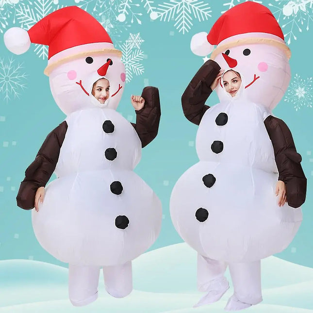 blow-up snowman costume