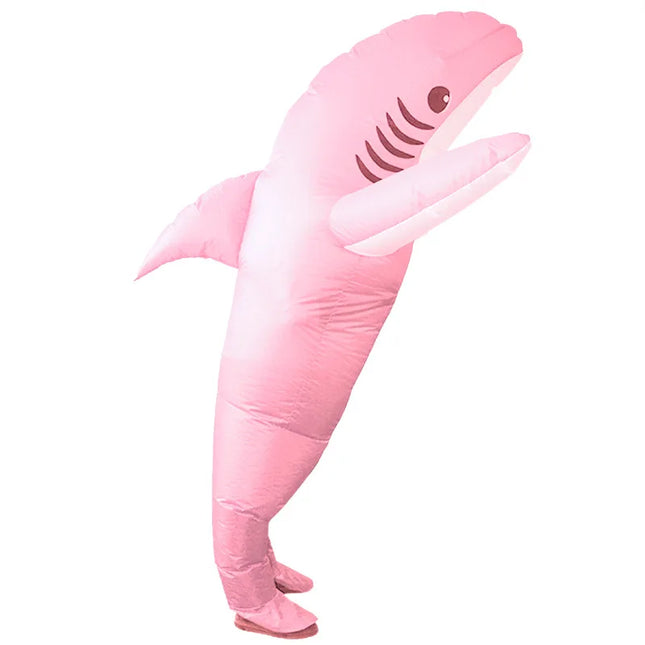 blow up happy shark costume