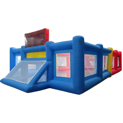blow up soccer field with hoop