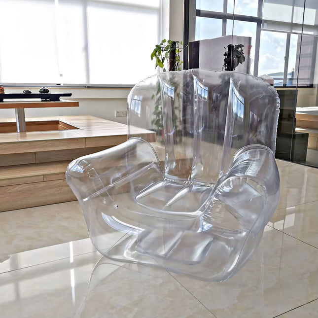 blow up transparent chair