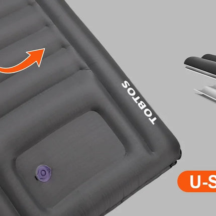 camping air bed with pillow