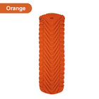 camping mat with built-in pump orange