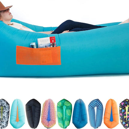 comfy inflatable camping lounger 