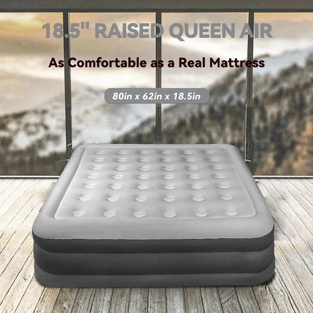 comfy queen air mattress with built in pump