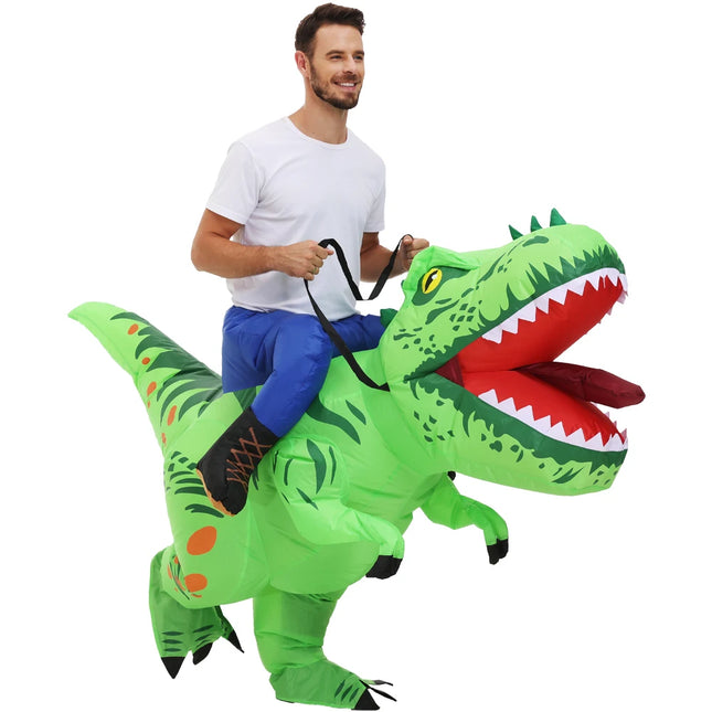 dinosaur inflatable ride-on costume