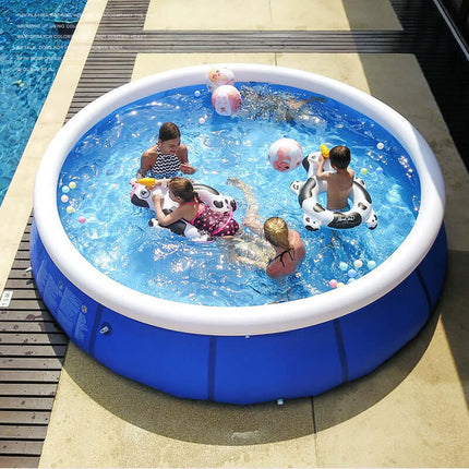 family-size inflatable pool