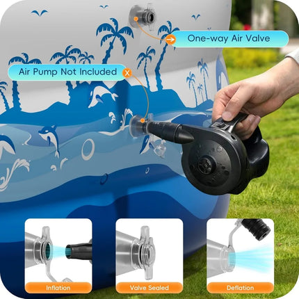 family lounge inflatable pool