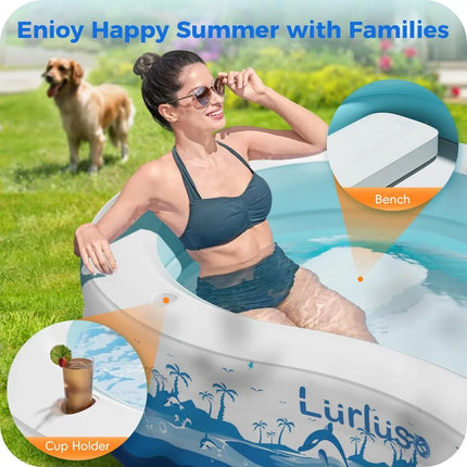 family size inflatable pool