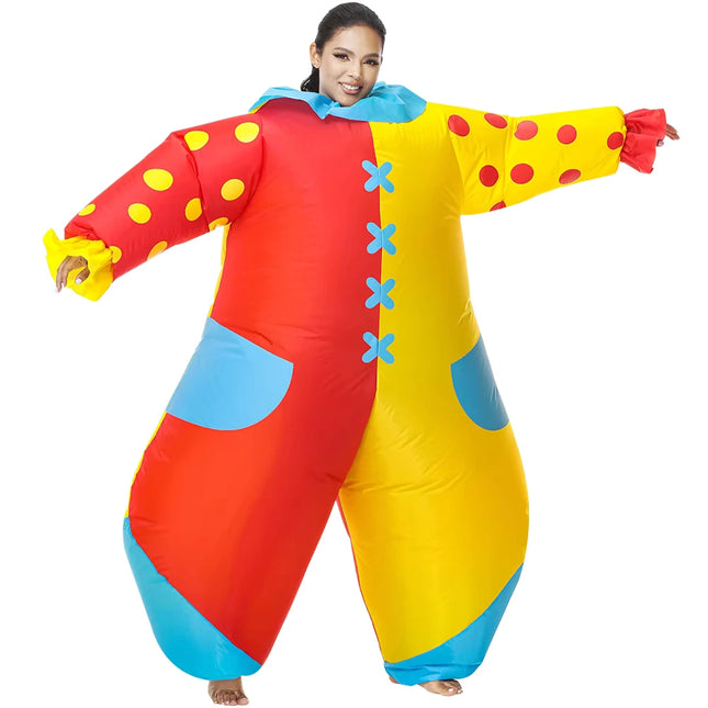 funny inflatable clown suit