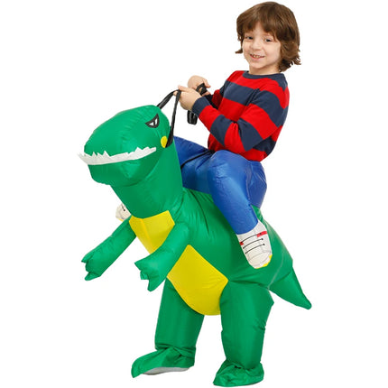 green ride on t rex costume for kids