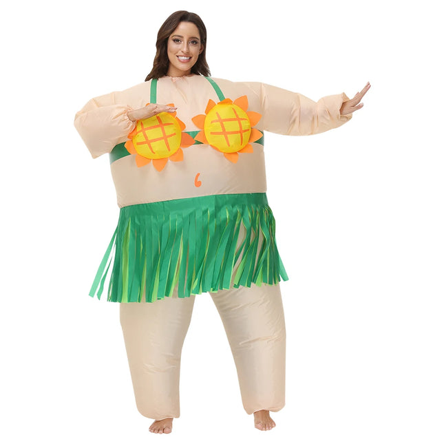 hawaiian girl inflatable  costume