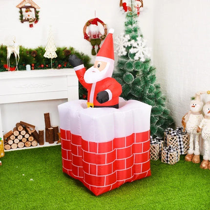 inflatable Santa chimney decoration