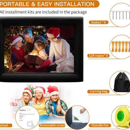 inflatable backyard movie screen