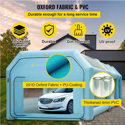inflatable car paint booth