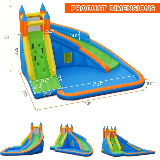 inflatable castle water slide for kids