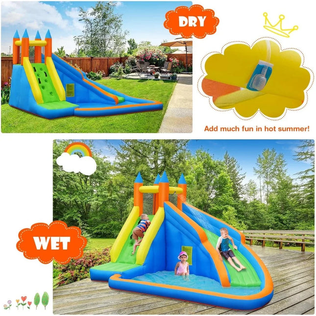 inflatable castle water slide for summer